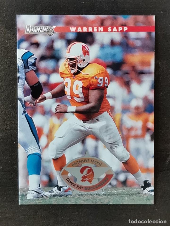 Colecionismo desportivo: Donruss Football 1996 #168 Warren Sapp Tampa Bay Buccaneers NFL Card