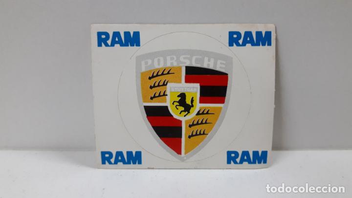 Coleccionismo deportivo: DIFICIL Y ANTIGUO CROMO / PEGATINA DE PORSCHE . LECHE RAM . SIN PEGAR . ORIGINAL A&Ntilde;OS 70 / 80