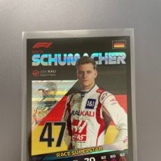 Coleccionismo deportivo: MICK SCHUMACHER 2021 TOPPS TURBO ATTAX #221 HAAS RACE SUPERSTAR. Lote 363636875