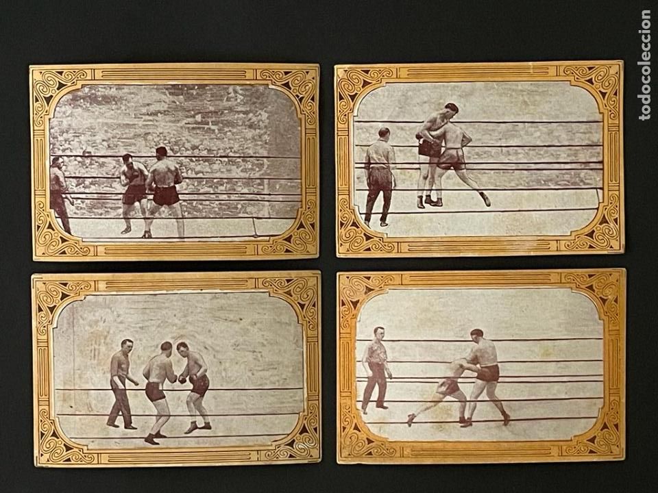 Coleccionismo deportivo: LOTE DE 4 CROMOS DE BOXEO - CHOCOLATES GUILLEN