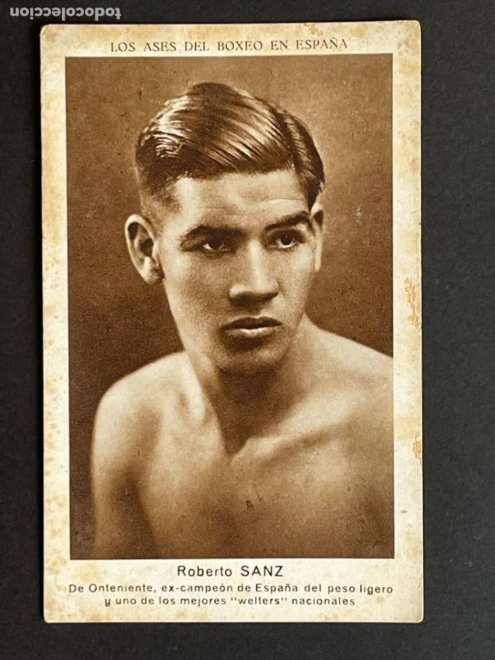 Coleccionismo deportivo: CROMO DE BOXEO - ROBERTO SANZ (LOS ASES DEL BOXEO EN ESPA&Ntilde;A)