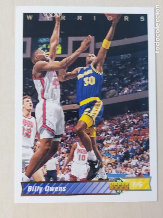 Sammelleidenschaft Sport: NBA UPPER DECK 92/93 CROMO FICHA N&ordm; 161 BILLY OWENS