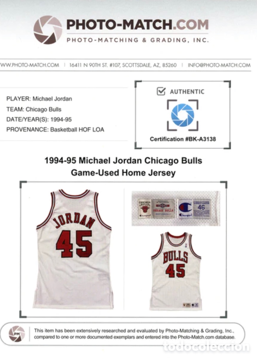 Authentic Micheal Jordan authentic 1994-1995 Jersey