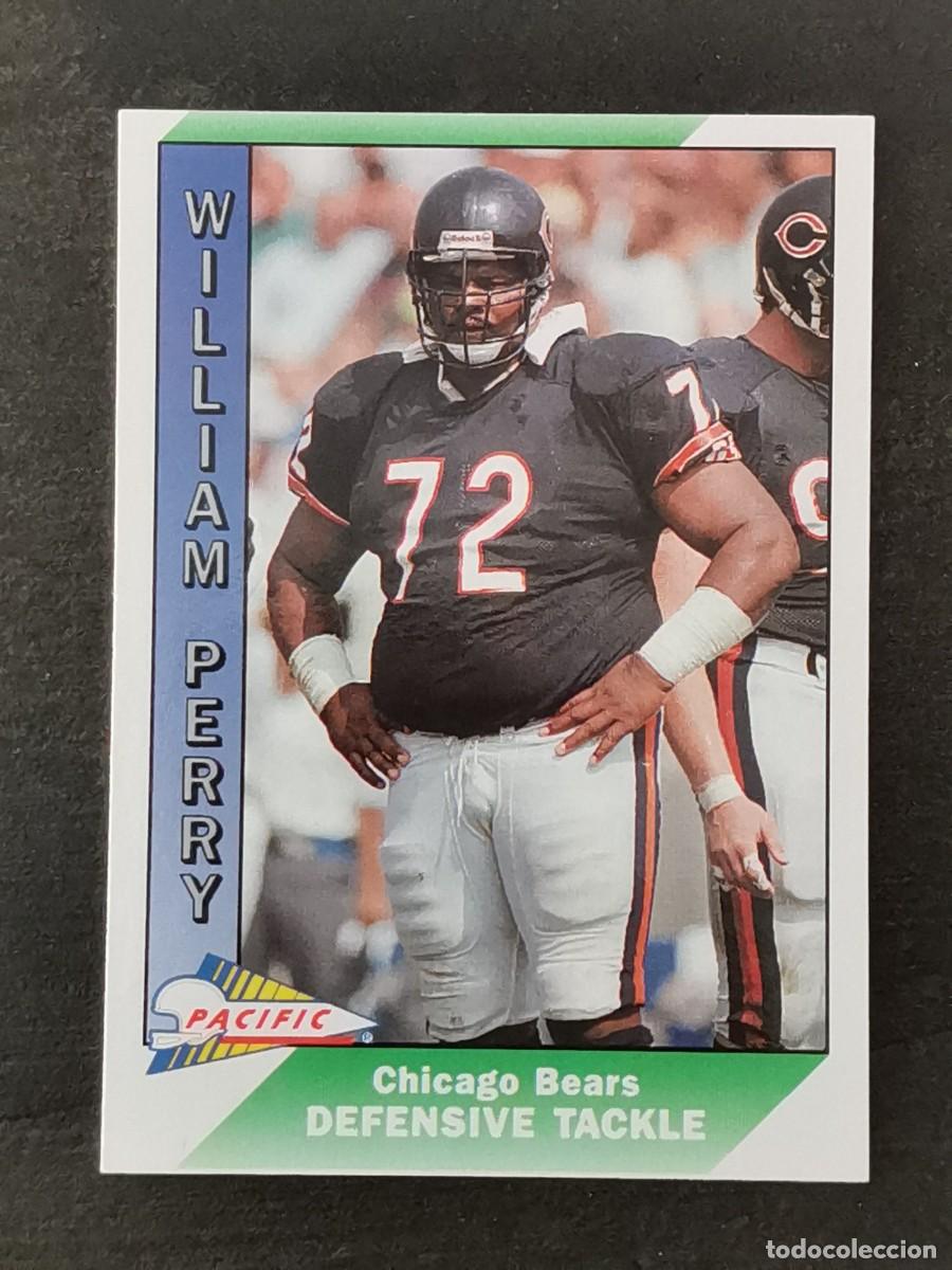 Colecionismo desportivo: Pacific Football 1991 #52 William Perry Chicago Bears NFL Card