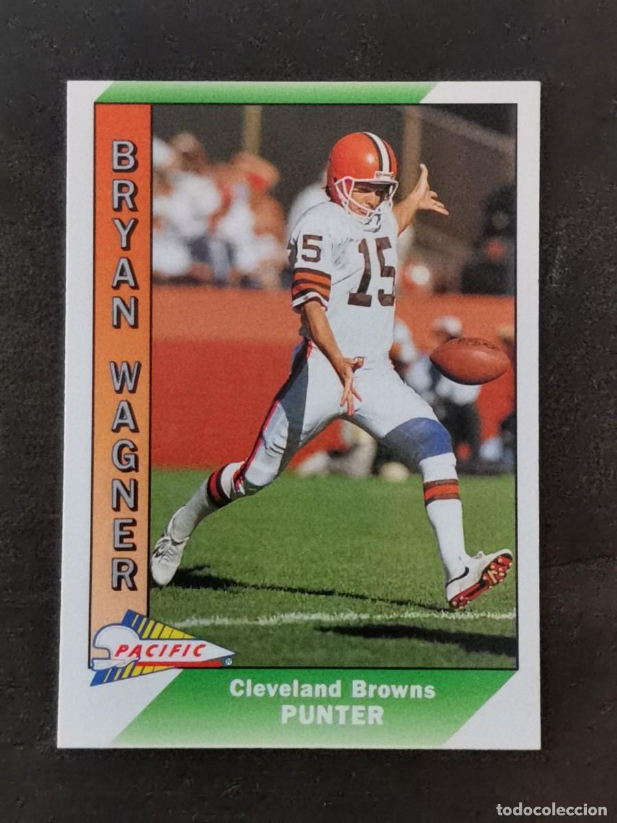 Coleccionismo deportivo: Pacific Football 1991 #90 Bryan Wagner Cleveland Browns NFL Card
