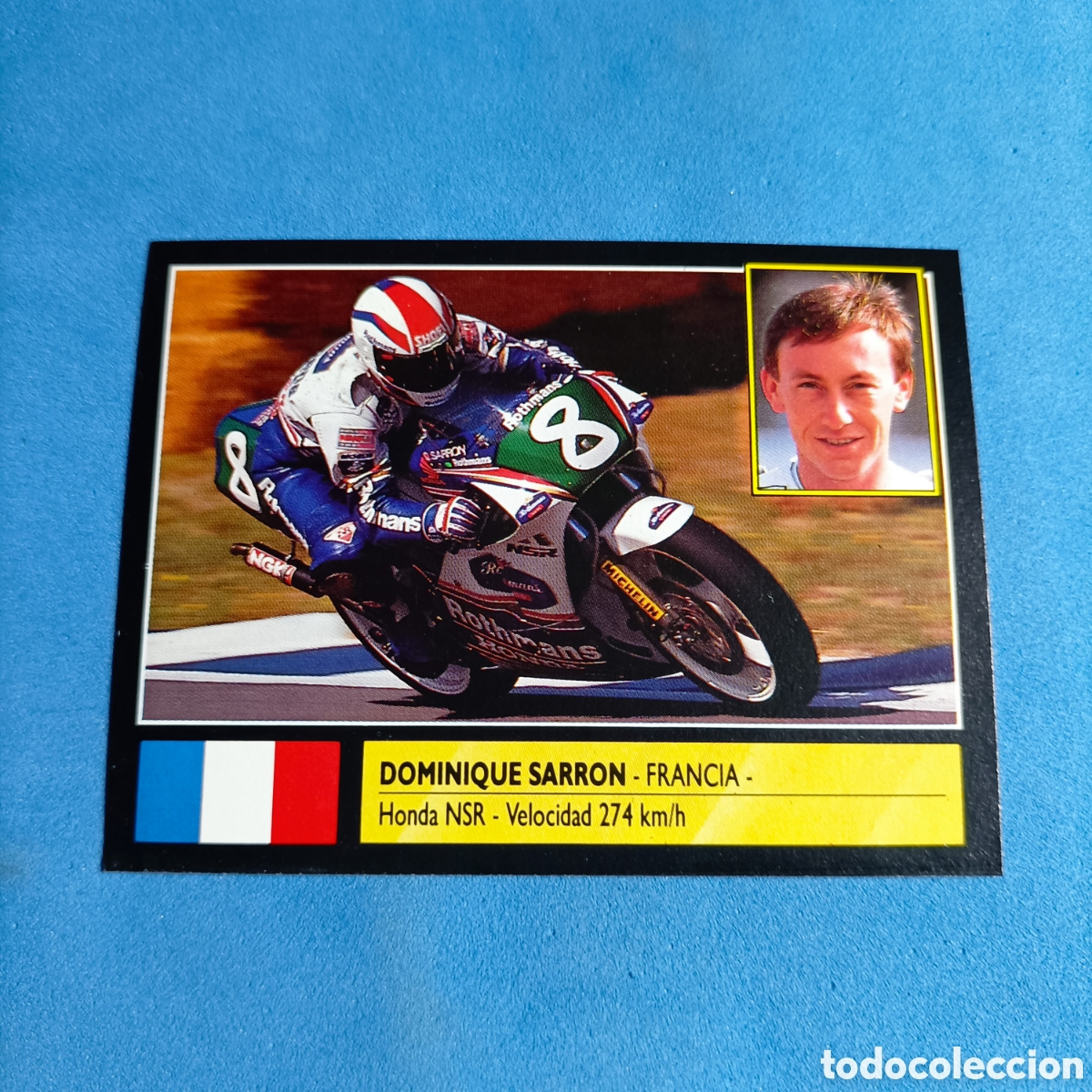 Coleccionismo deportivo: (69.15) CROMO ALBUM: SUPER MOTO. MOTOR 16 - ED. ESTE 1990 - N&deg;187 DOMINIQUE SARRON