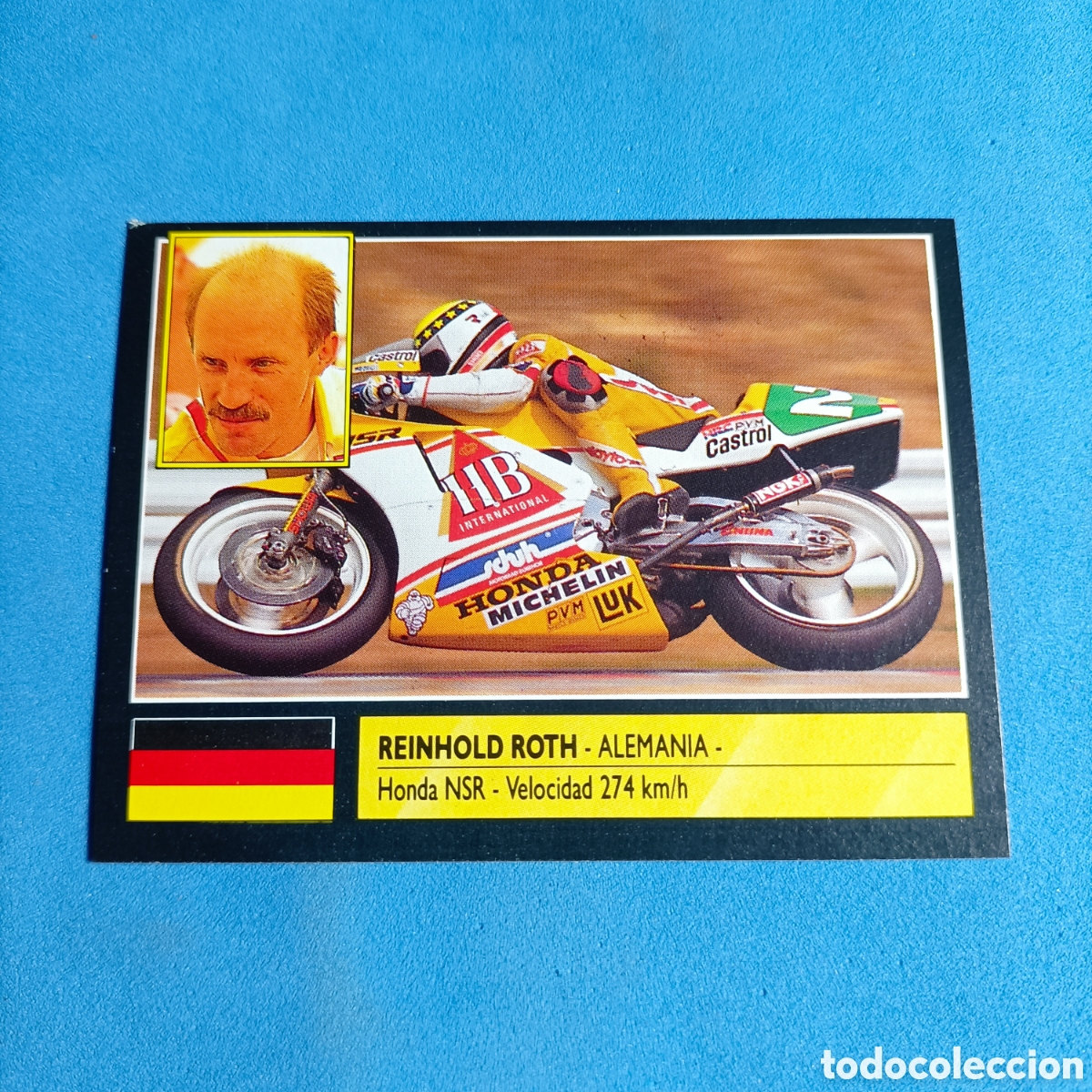 Coleccionismo deportivo: (70.1) CROMO ALBUM: SUPER MOTO. MOTOR 16 - ED. ESTE 1990 - N&deg;182 REINHOLD ROTH