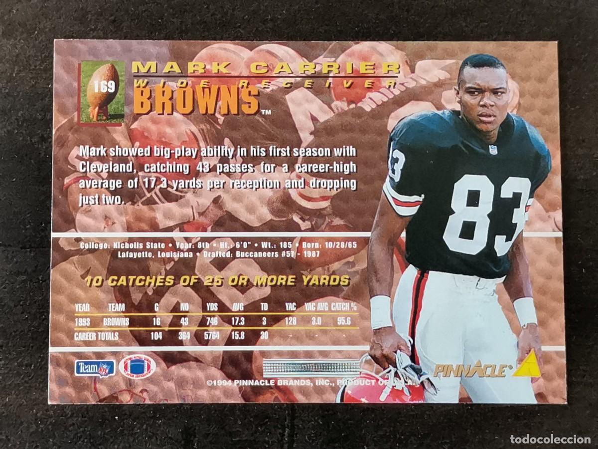 pinnacle football 1994 #169 mark carrier clevel - Buy Collectible stickers  of other sports on todocoleccion