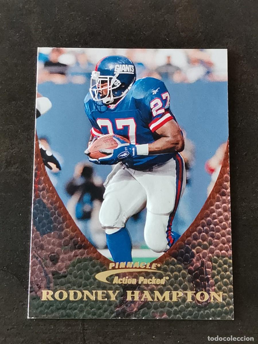 Coleccionismo deportivo: Pinnacle Action Packed 1997 #33 Rodney Hampton New York Giants NFL Card