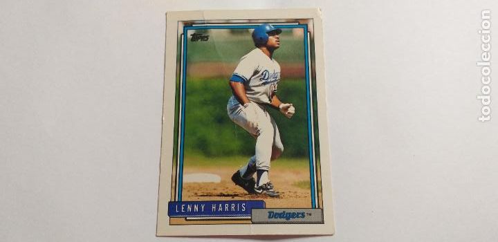 Coleccionismo deportivo: CROMO DE B&Eacute;ISBOL AMERICANO. Lenny Harris. Dodgers. A&ntilde;o 1992. Topps. 92