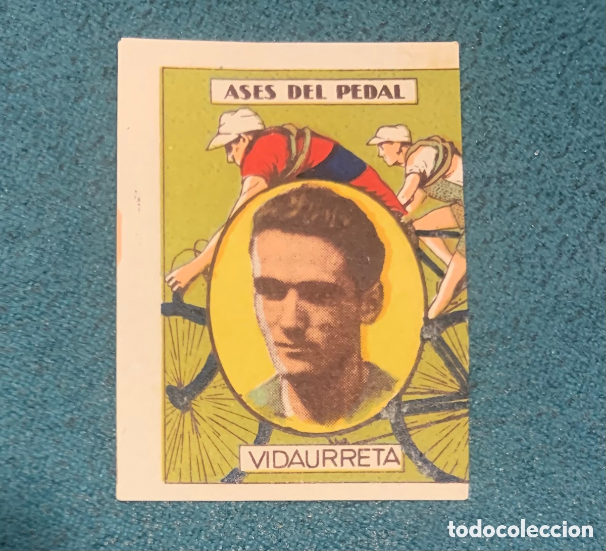 Sports collectibles: Cromo ciclista miguel Vidaurreta los ases del pedal a&ntilde;os 50