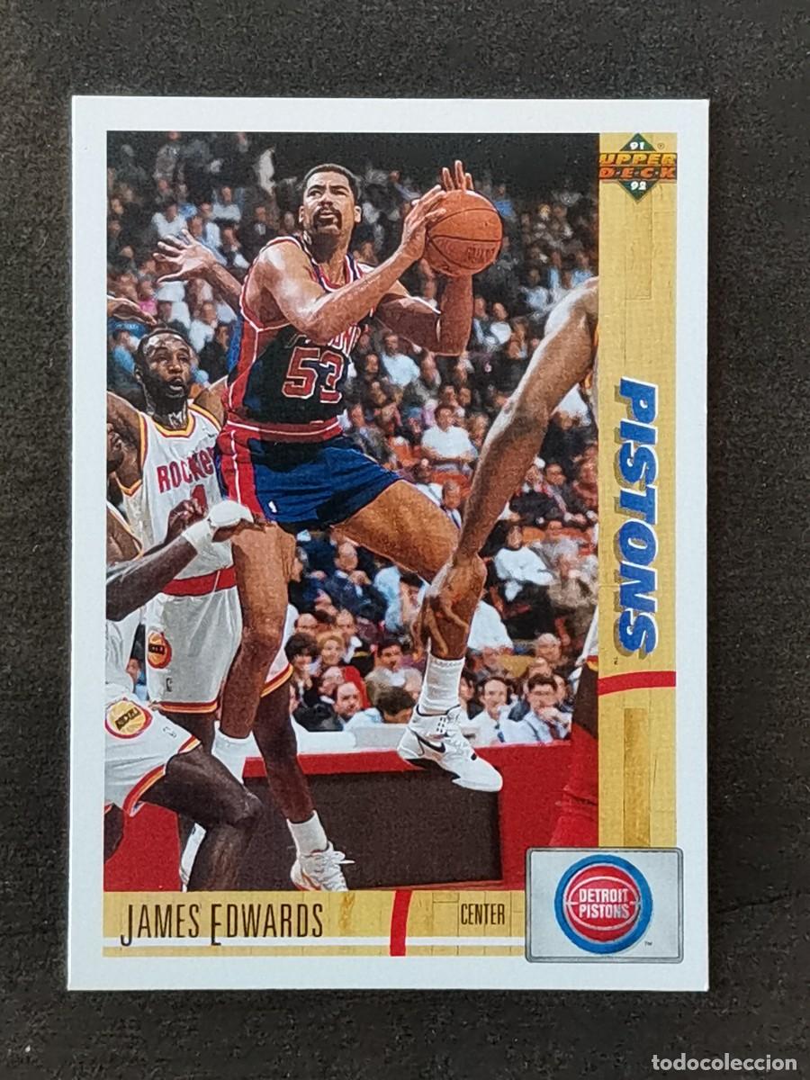 Collectionnisme sportif: Upper Deck Basketball 1991/92 #338 James Edwards Detroit Pistons NBA Card