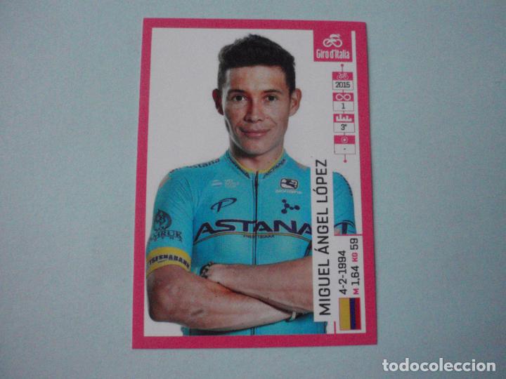 Coleccionismo deportivo: Cromo sticker CICLISMO #93 MIGUEL &Aacute;NGEL L&Oacute;PEZ - GIRO D'ITALIA 2019 Panini