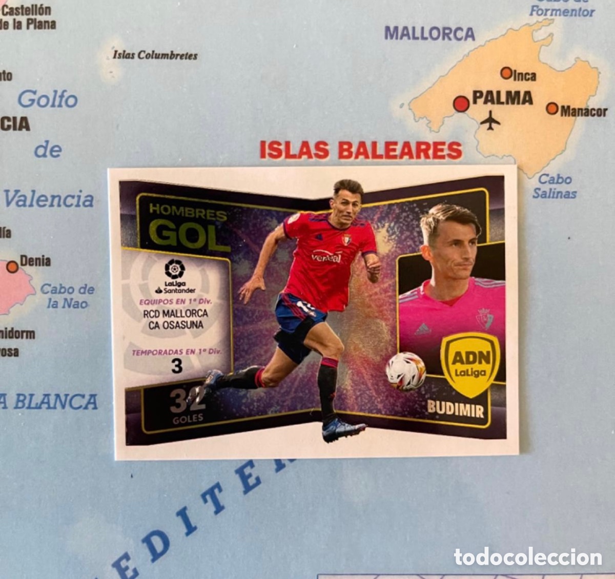 Collezionismo sportivo: Budimir hombre gol n&uacute;mero 6 cromo liga este 22-23 2022-2023