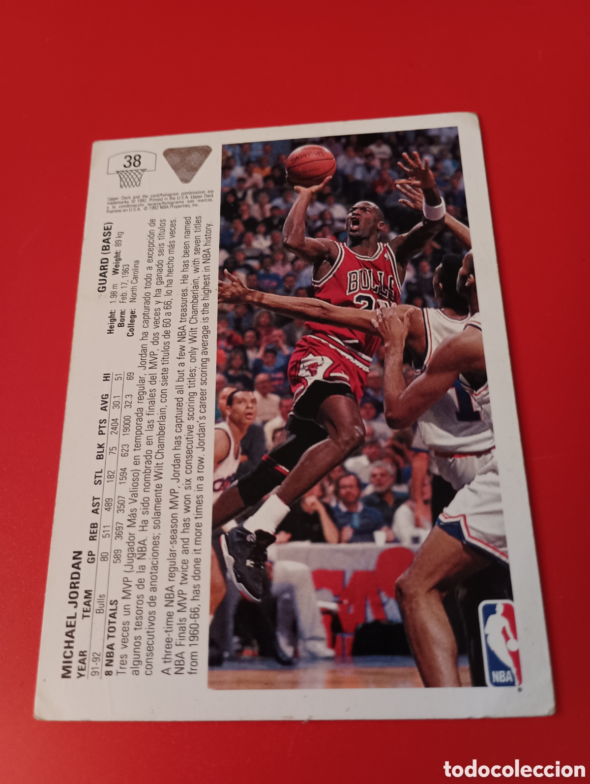 Coleccionismo deportivo: Cromo de Michael Jordan Upper Deck 1992 - Foto 5