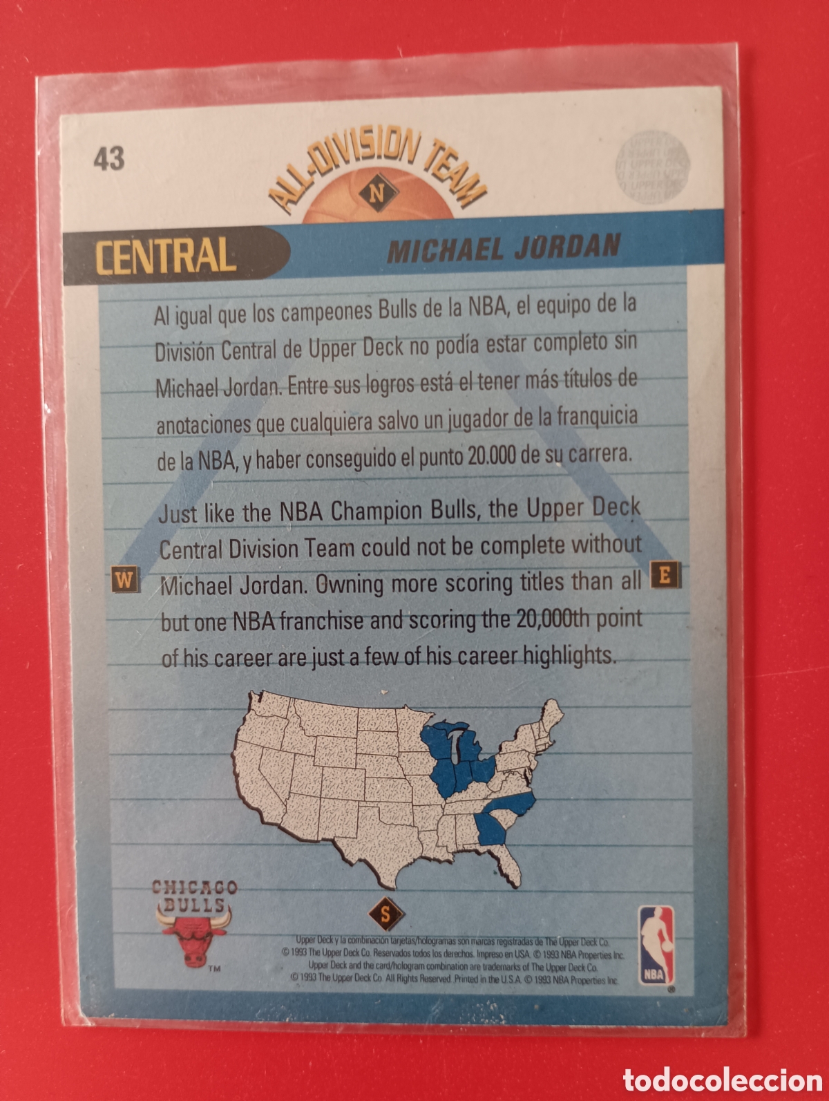 Coleccionismo deportivo: Michael Jordan Upper Deck 1993 - Foto 4