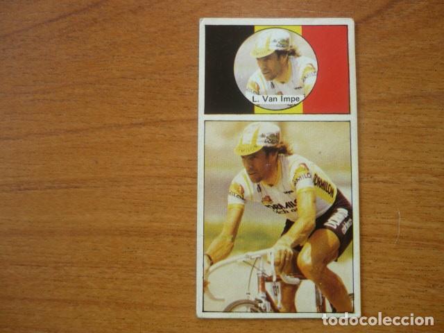 Coleccionismo deportivo: CROMO CICLISMO ASES DEL PEDAL MERCHANTE 1987 N&ordm; 116 LUCIEN VAN IMPE (SIGMA) LEVE DESPEGADO VUELTA 87