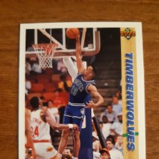 Coleccionismo deportivo: N°326 TONY CAMPBELL (MINNESOTA TIMBERWOLVES) NBA 91-92 UPPER DECK 1991 1992. Lote 402116504