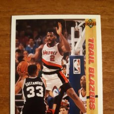 Coleccionismo deportivo: N°392 MARK BRYANT (PORTLAND TRAIL BLAZERS) NBA 91-92 UPPER DECK 1991 1992. Lote 402120639