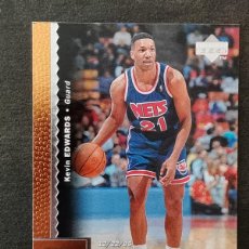 Coleccionismo deportivo: UPPER DECK BASKETBALL 1996/97 #78 KEVIN EDWARDS NEW JERSEY NETS NBA CARD. Lote 403383389