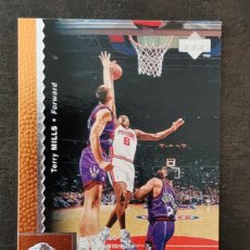 Coleccionismo deportivo: UPPER DECK BASKETBALL 1996/97 #36 TERRY MILLS DETROIT PISTONS NBA CARD. Lote 403383864