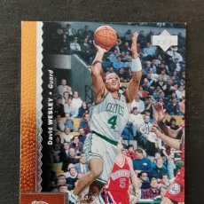 Coleccionismo deportivo: UPPER DECK BASKETBALL 1996/97 #188 DAVID WESLEY BOSTON CELTICS NBA CARD. Lote 403383969