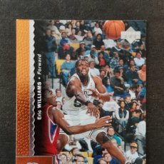 Coleccionismo deportivo: UPPER DECK BASKETBALL 1996/97 #10 ERIC WILLIAMS BOSTON CELTICS NBA CARD. Lote 403384129