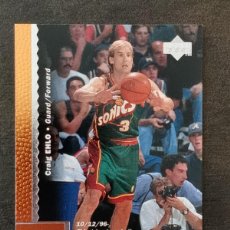 Coleccionismo deportivo: UPPER DECK BASKETBALL 1996/97 #296 CRAIG EHLO SEATTLE SUPERSONICS NBA CARD. Lote 403384269