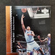 Coleccionismo deportivo: UPPER DECK BASKETBALL 1996/97 #76 DOUG WEST MINNESOTA TIMBERWOLVES NBA CARD. Lote 403385794