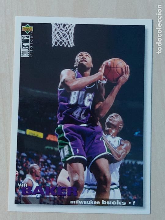 Sammelleidenschaft Sport: NBA UPPER DECK 95 96 CROMO FICHA N&ordm; 86 VIN BAKER