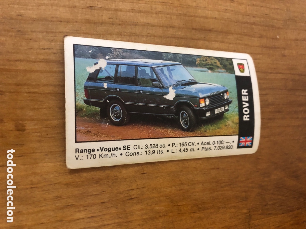 Coleccionismo deportivo: Coches 91 - Cromo n&ordm; 137 - Rover Rangue Vogue - Ediciones Cusco 1990