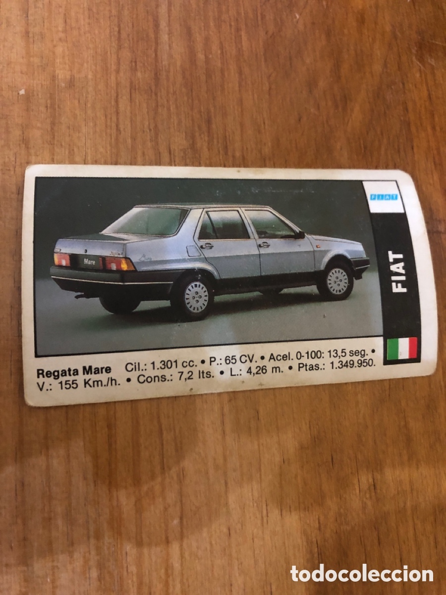 Coleccionismo deportivo: Coches 91 - Cromo n&ordm; 6 - Fiat Regata Mare- Ediciones Cusco 1990