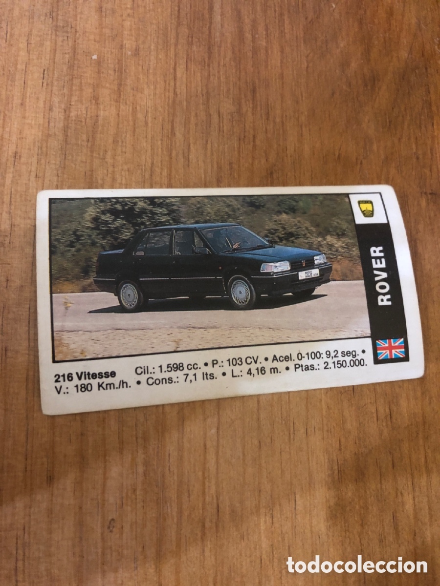 Coleccionismo deportivo: Coches 91 - Cromo n&ordm; 57 - Rover 216 - Ediciones Cusco 1990