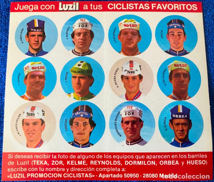 Sports collectibles: Juega con Luzil a tus ciclistas favoritos (1985) &iexcl;Impecable!