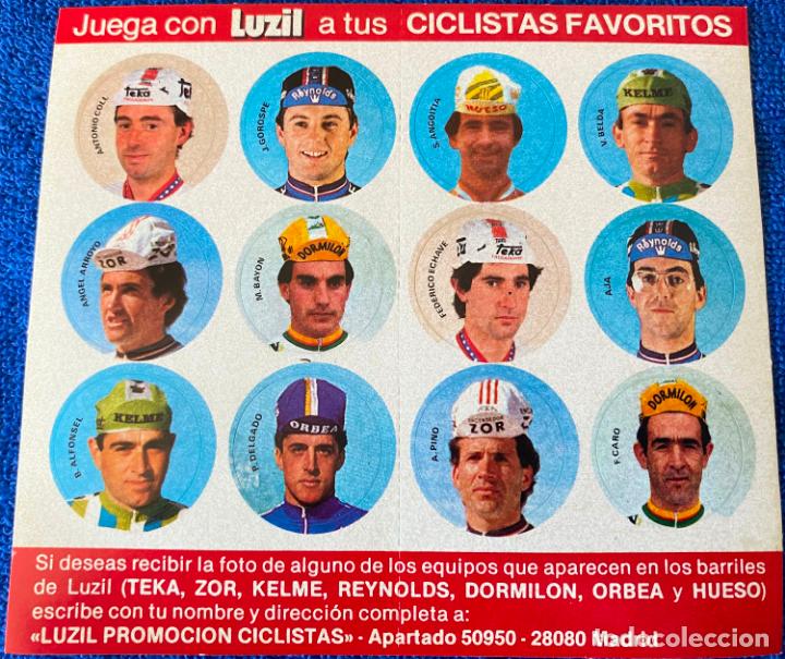 Sports collectibles: Juega con Luzil a tus ciclistas favoritos (1985) &iexcl;Impecable!