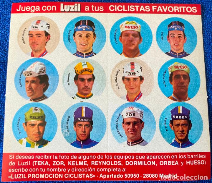 Sports collectibles: Juega con Luzil a tus ciclistas favoritos (1985) &iexcl;Impecable!