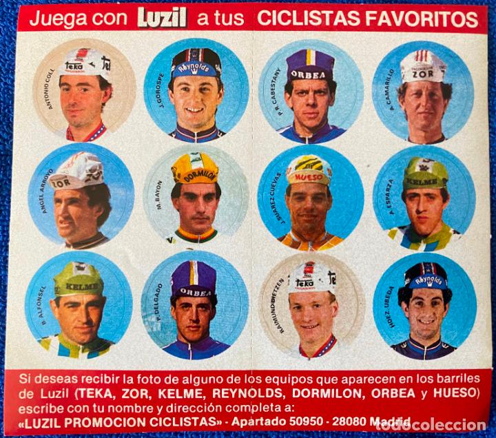 Sports collectibles: Juega con Luzil a tus ciclistas favoritos (1985) &iexcl;Impecable!