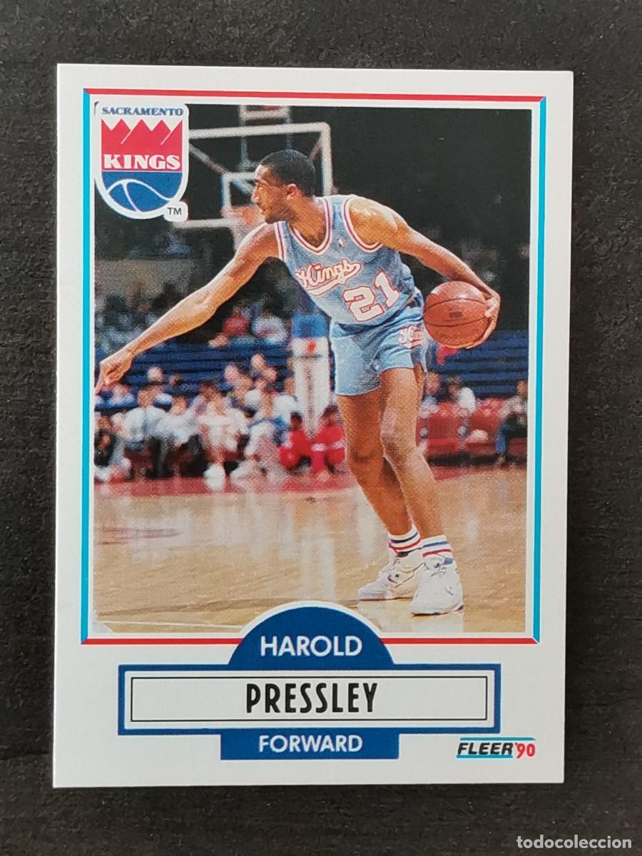Colecionismo desportivo: Fleer Basketball 1990/91 #166 Harold Pressley Sacramento Kings NBA Card