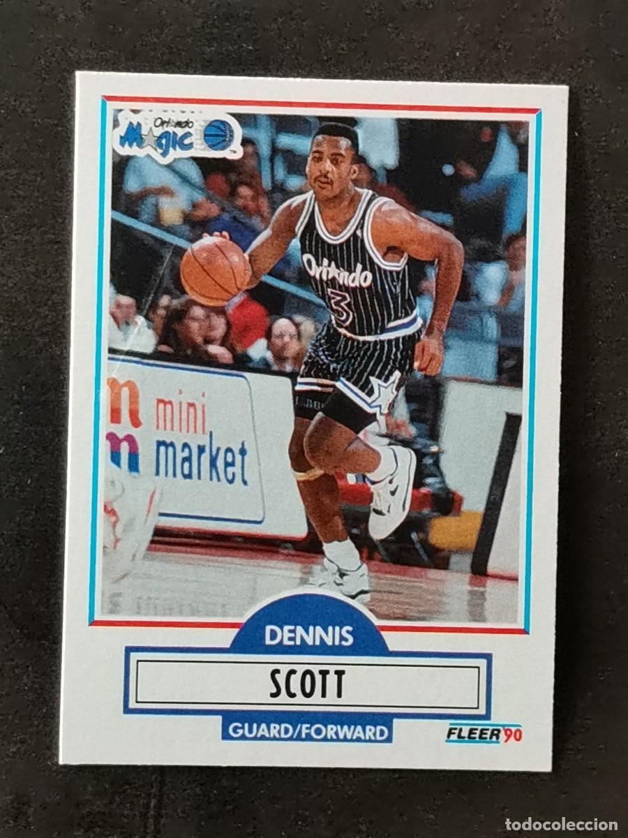 Coleccionismo deportivo: Fleer Update 1990/91 Rookie Card #U-68 Dennis Scott Orlando Magic NBA Card