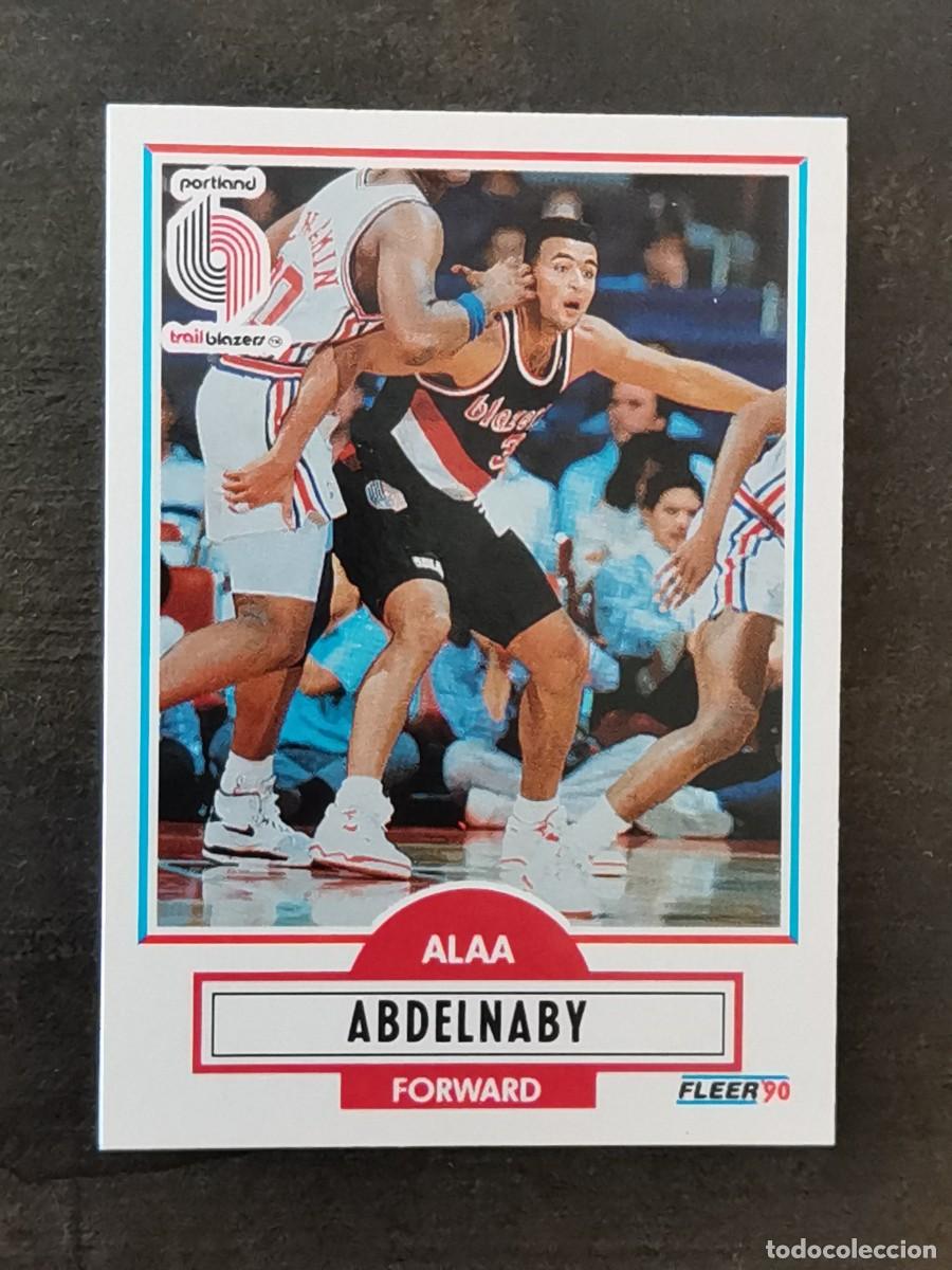 Coleccionismo deportivo: Fleer Update 1990/91 Rookie Card #U-78 Alaa Abdelnaby Portland Trail Blazers NBA Card