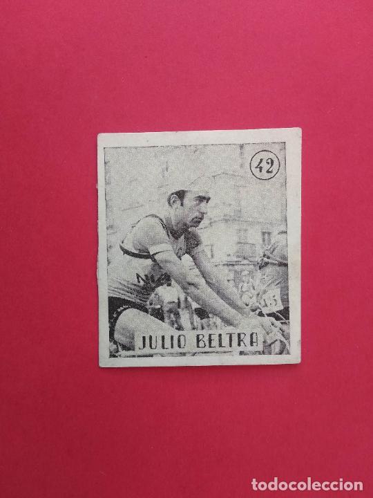 Coleccionismo deportivo: ANTIGUO CROMO DE CICLISMO NUNCA PEGADO CROMO CICLISTA N&ordm; 42 JULIO BELTRA