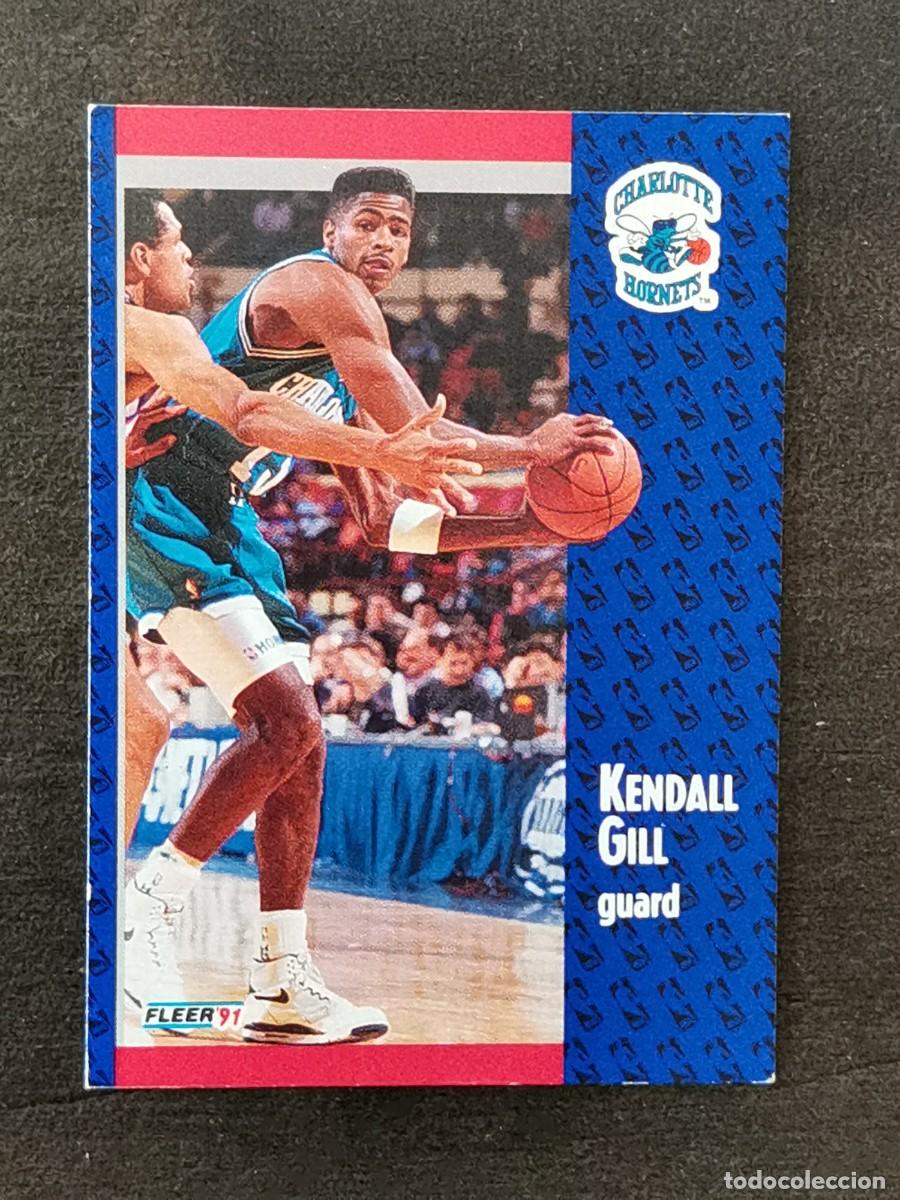 Colecionismo desportivo: Fleer Basketball 1991/92 #20 Kendall Gill Charlotte Hornets NBA Card