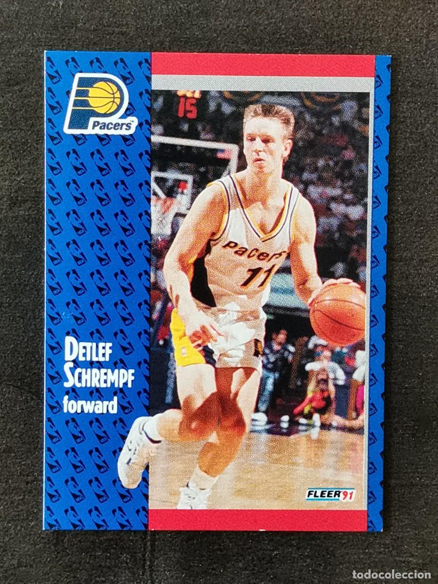 Colecionismo desportivo: Fleer Basketball 1991/92 #85 Detlef Schrempf Indiana Pacers NBA Card