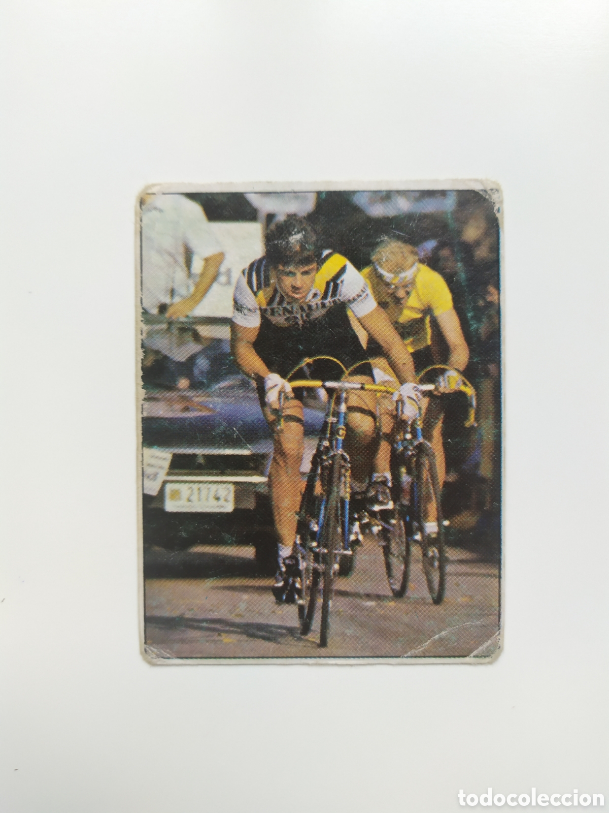 Coleccionismo deportivo: Vuelta Ciclista ases del penal 1985 Merchante Poisson n&deg; 145 Renault sin pegar