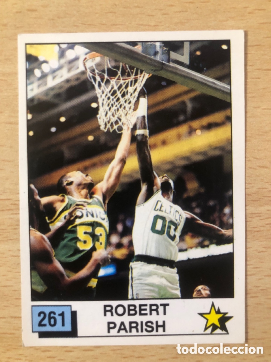Coleccionismo deportivo: # 261 Robert Parish NBA Boston Celtics Panini Basket 90, sin pegar