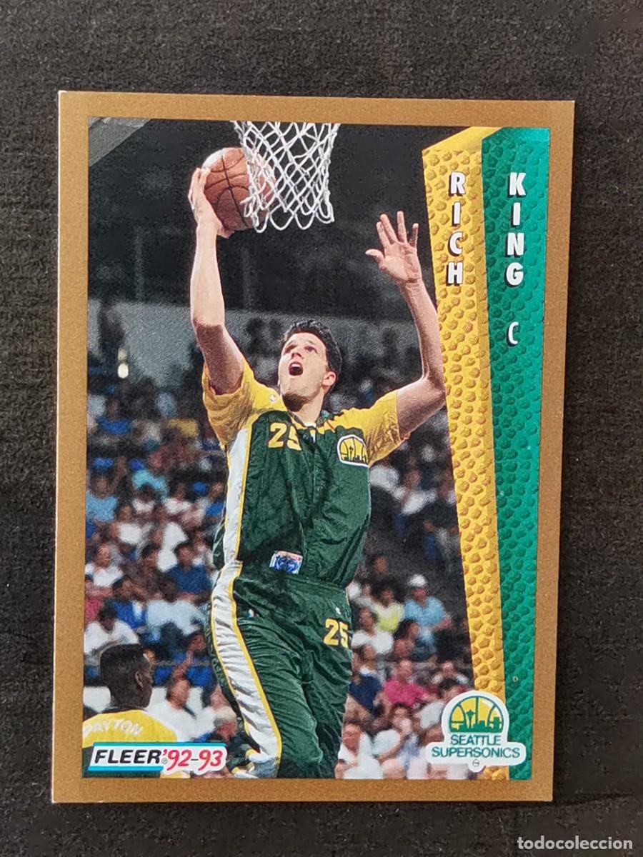 Coleccionismo deportivo: Fleer Basketball 1992/93 #431 Rich King Seattle Supersonics NBA Card