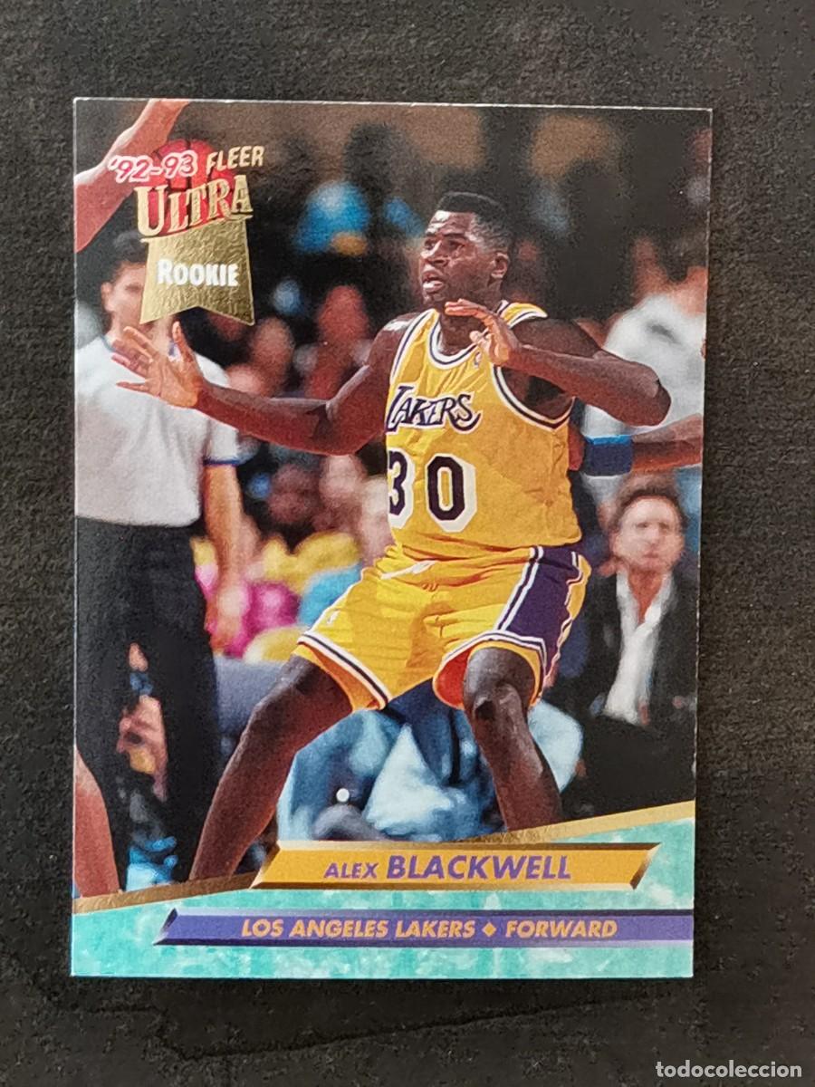 Coleccionismo deportivo: Fleer Ultra 1992/93 Rookie Card #285 Alex Blackwell Los Angeles Lakers NBA Card