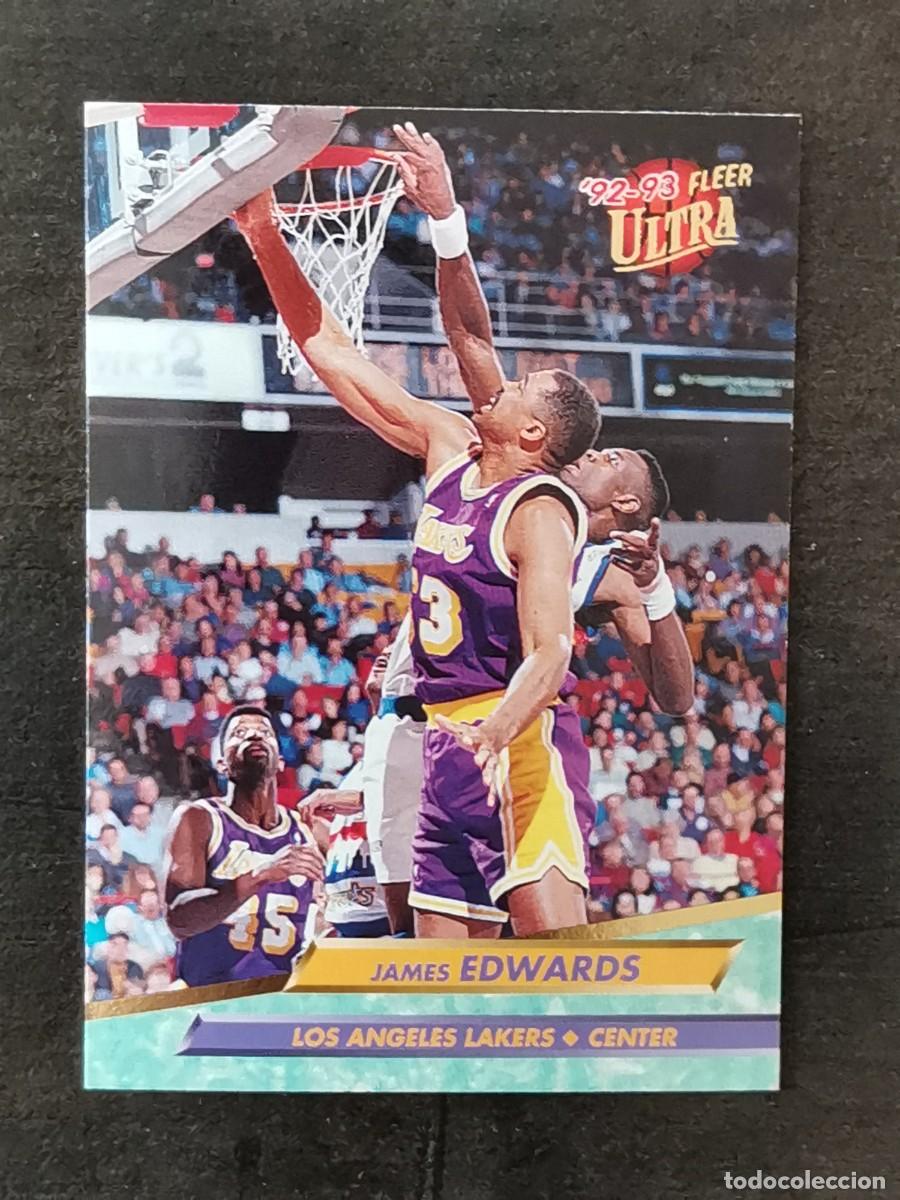 Coleccionismo deportivo: Fleer Ultra 1992/93 #287 James Edwards Los Angeles Lakers NBA Card