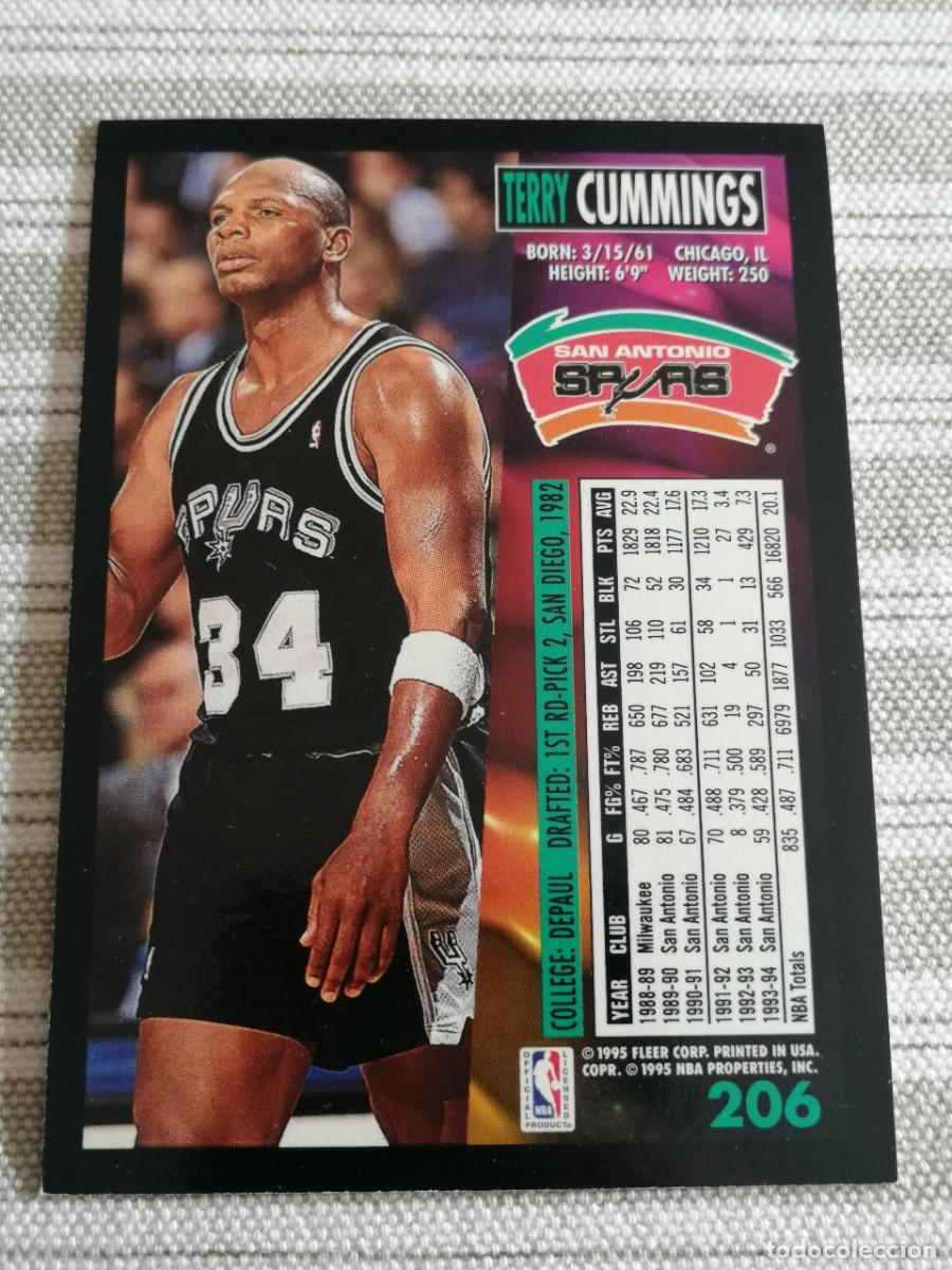 Collezionismo sportivo: FLEER 1994 1995 N&ordm; 206 TERRY CUMMINGS , FLEER 94 95