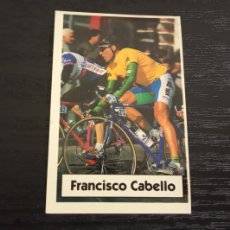 Coleccionismo deportivo: -CROMO LA VUELTA CICLISTA DE BIMBO 1994 : 53 FRANCISCO CABELLO ( KELME ) .